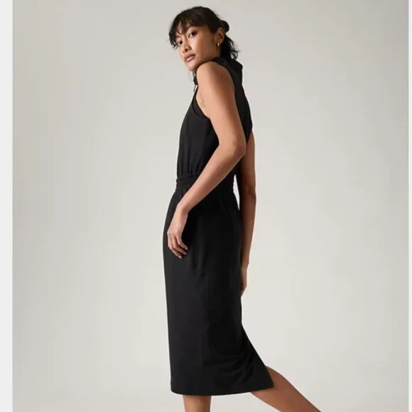 Athleta Black Sleeveless Sheath Dress NWT - Picture 4 of 12